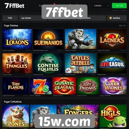 Análise da variedade de jogos disponíveis no 7ffbet