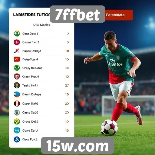 Modalidades de apostas esportivas no 7ffbet